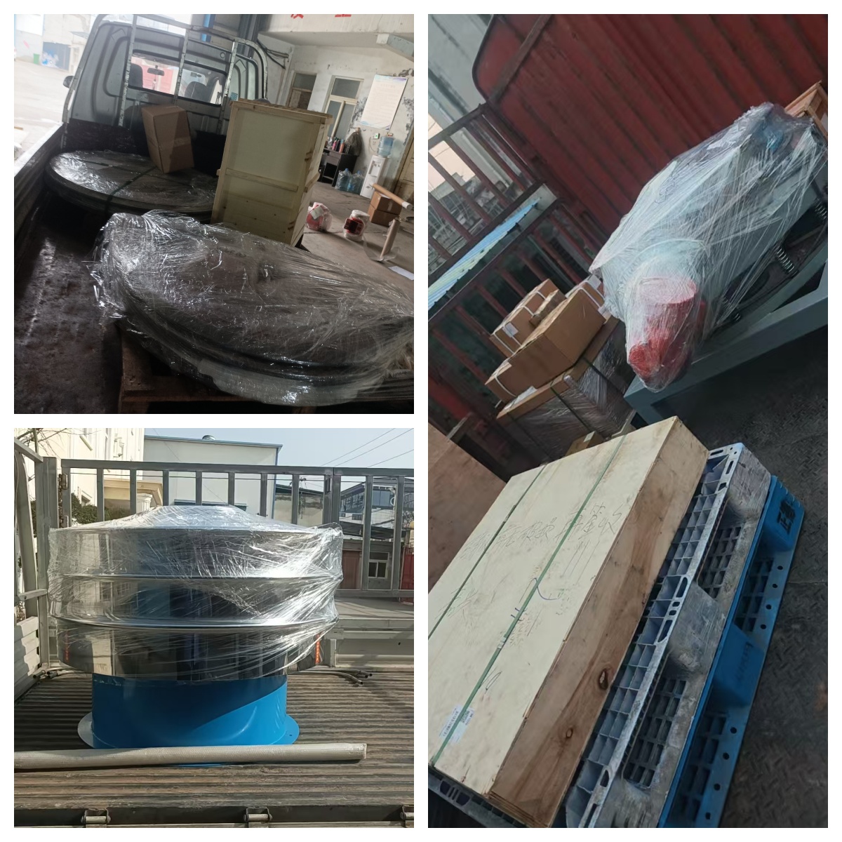 超聲波檢驗(yàn)篩、網(wǎng)架、直排篩、旋振篩等發(fā)貨