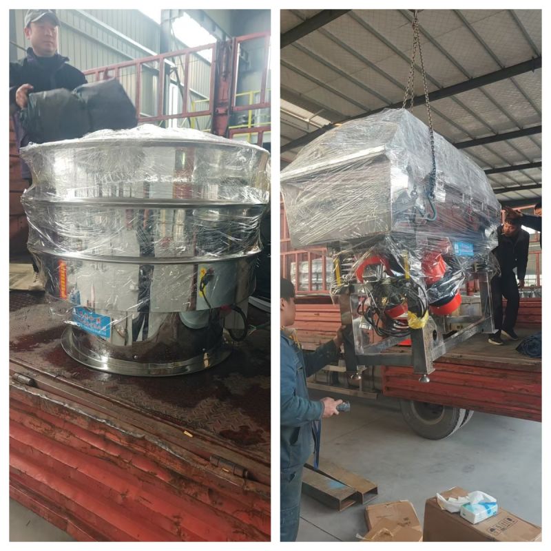 不銹鋼旋振篩、不銹鋼直線篩發(fā)貨